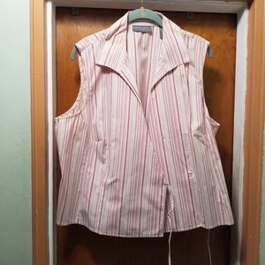 Kate Hill Sleeveless Wrap Blouse